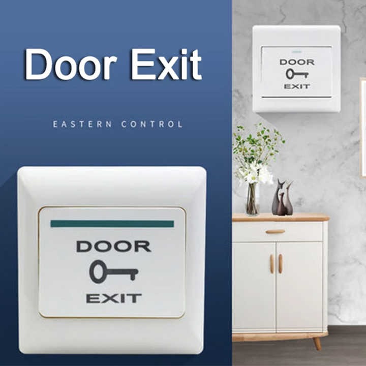 Plastic Door Release Switch Exit Button Access Control With Night Light for Electronic Lock / Access Control System
