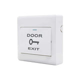 Simple Plastic Door Exit Button Release Push Switch for Access Control Systemc Electronic Door Lock White No Touch Exit Button