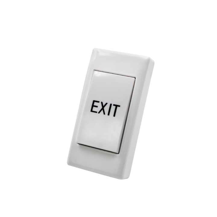 Plastic White Surface Mount Exit Button Release Switch Door Access Control System