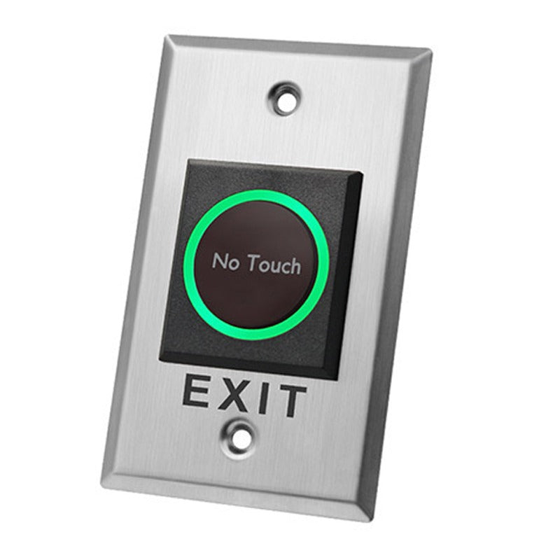 Indoor Touchless Exit Button for Door Access Control with LED Light, NC,NO and COM Outputs