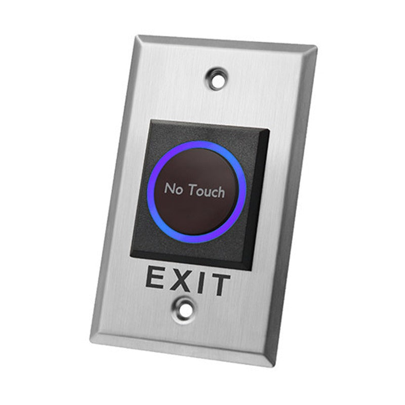 Indoor Touchless Exit Button for Door Access Control with LED Light, NC,NO and COM Outputs