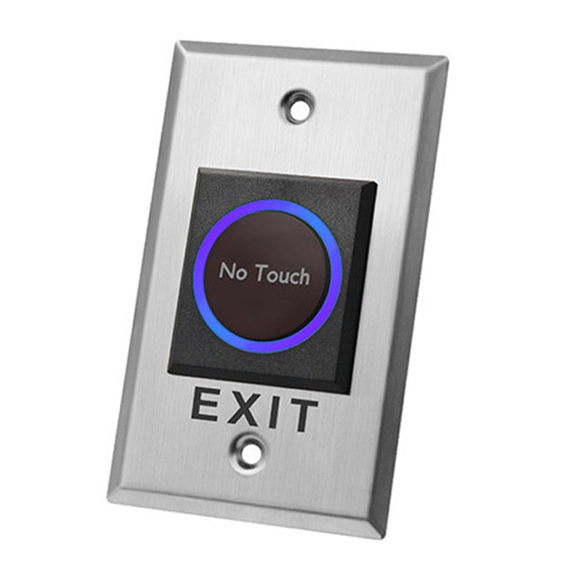 Indoor Touchless Exit Button for Door Access Control with LED Light, NC,NO and COM Outputs