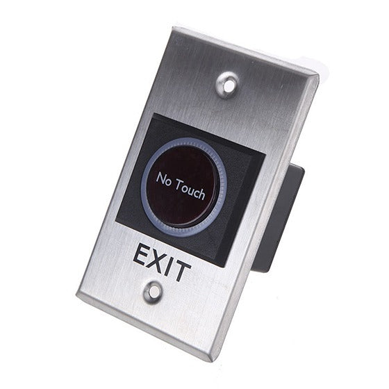 Indoor Touchless Exit Button for Door Access Control with LED Light, NC,NO and COM Outputs