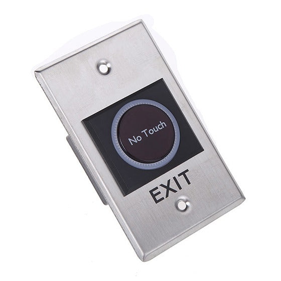 Indoor Touchless Exit Button for Door Access Control with LED Light, NC,NO and COM Outputs