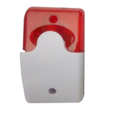 DC9 to 12V Wired Strobe Siren Red Light Sound Flash Buzzer Siren