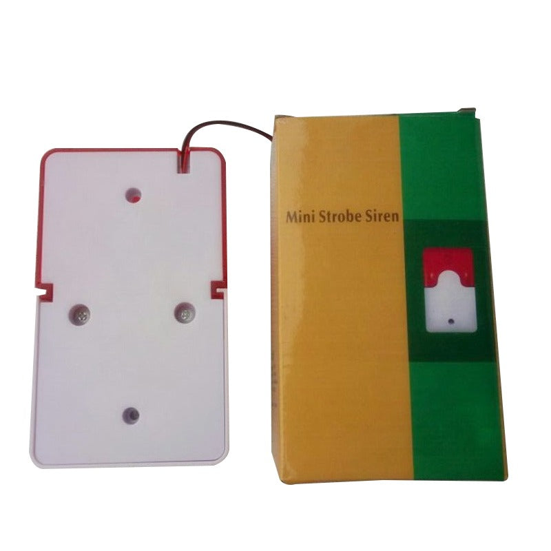 DC9 to 12V Wired Strobe Siren Red Light Sound Flash Buzzer Siren