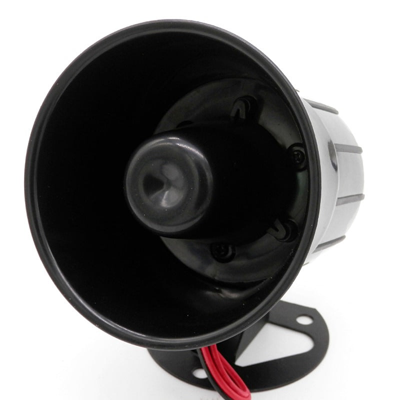 Alarm Siren 12V 110dB Treble Speaker Wire Loud Horn Alarm Siren Speaker Burglar Alarm System for Outdoor Security