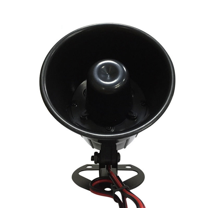 Alarm Siren 12V 110dB Treble Speaker Wire Loud Horn Alarm Siren Speaker Burglar Alarm System for Outdoor Security