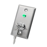 DC 12V Key Switch On-Off Exit Switches Emergency Door Release SPDT for Access Control Panel Mount with Keys