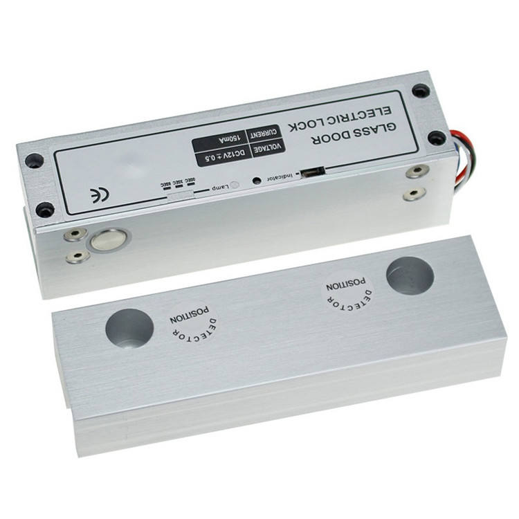 12V Frameless Glass Door Electric Drop Bolt Lock for Home Office Door Lock Access Control System