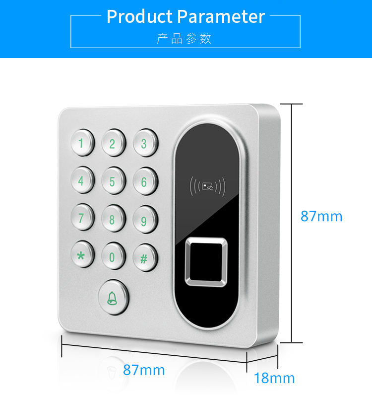 Standalone Fingerprint Access Control Keypad Access Control System 125KHz EM Card Reader