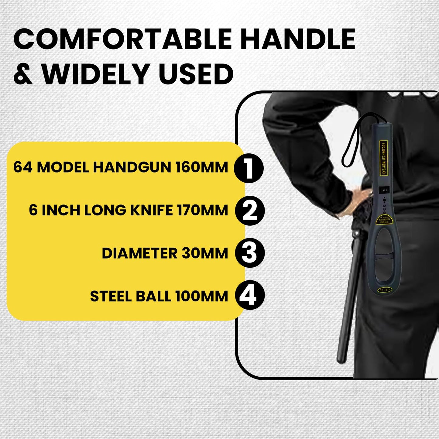 GC-101H Security Inspection Machine Portable Hand Metal Detector