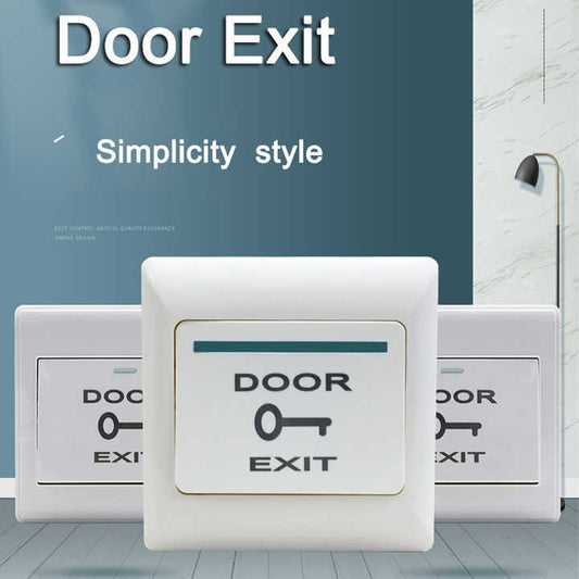 Plastic Door Release Switch Exit Button Access Control With Night Light for Electronic Lock / Access Control System