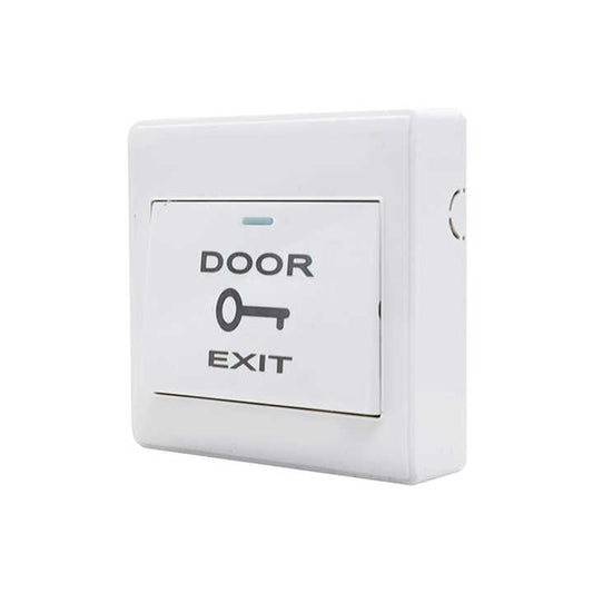 Simple Plastic Door Exit Button Release Push Switch for Access Control Systemc Electronic Door Lock White No Touch Exit Button