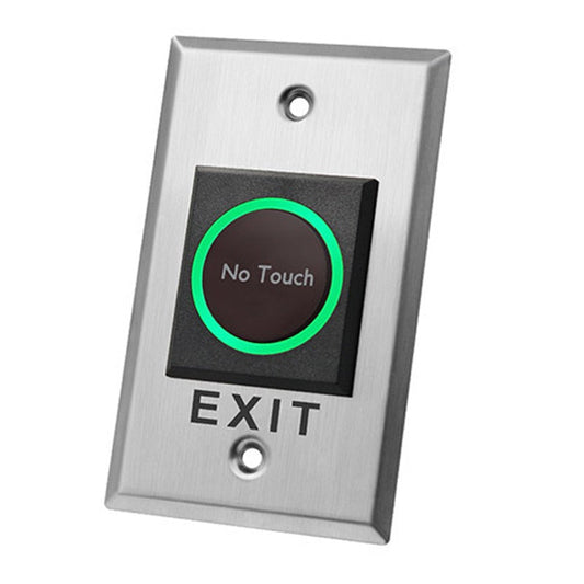 Indoor Touchless Exit Button for Door Access Control with LED Light, NC,NO and COM Outputs