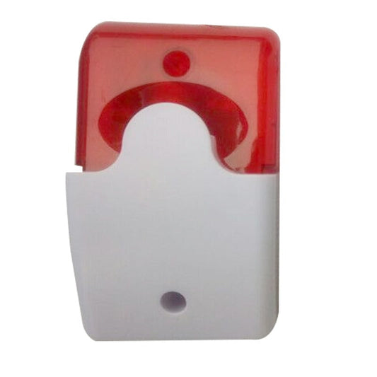 DC9 to 12V Wired Strobe Siren Red Light Sound Flash Buzzer Siren