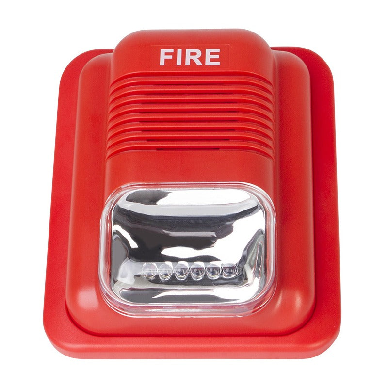 DC12V 24V Emergency Sound And Light Piezo Siren Strobe Fire Alarm SiLights