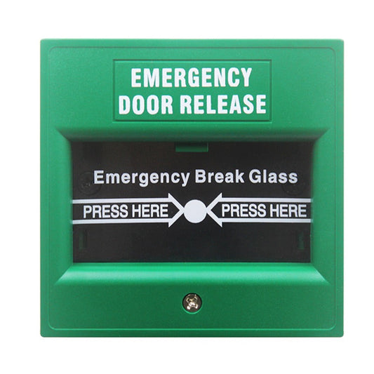 Emergency Break Glass Exit Button (green)