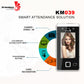 At-Tendance KM039 Biometric Attendance Machine – Multi-Biometric System with Face & Fingerprint Recognition Supports Up to (1,500 Users)