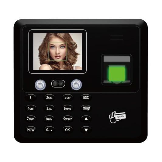 At-tendance KM063 Biometric Attendance Machine – Face & Fingerprint, Time Clock with 2.8" Display Supports Up to 1,500 Users