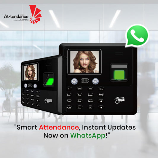 At-tendance KM063 Biometric Attendance Machine – Face & Fingerprint, Time Clock with 2.8" Display Supports Up to 1,500 Users