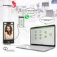 At-tendance KM603 Advanced Biometric Attendance Machine – Face Recognition System with 8" IPS Display, Wi-Fi, LAN, Supports Up to 2,000 Users