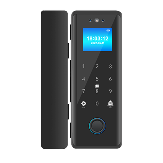 K200-FACE Facial and Fingerprint Glass Door Lock