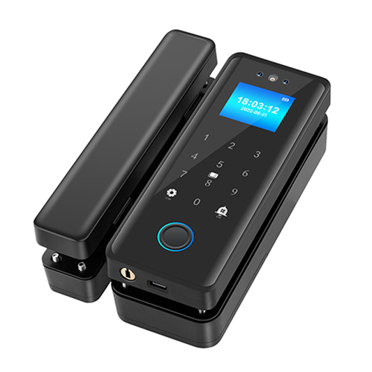 K200-FACE Facial and Fingerprint Glass Door Lock