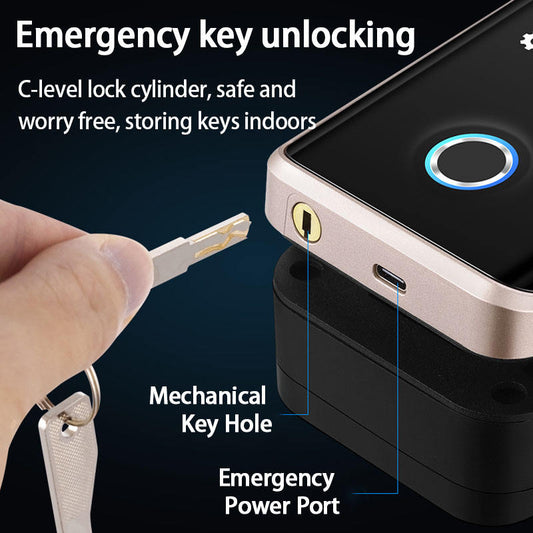 WiFi Fingerprint Alexa Smart Lock Sliding Glass Door Office Smart Digital Door Lock Key Digital Camera Facial Recognition